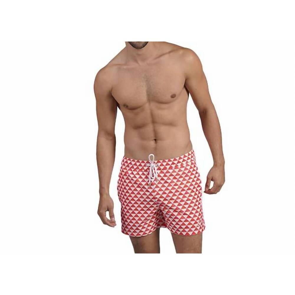 NEW EIGHT X triangle breeze swim trunks in red